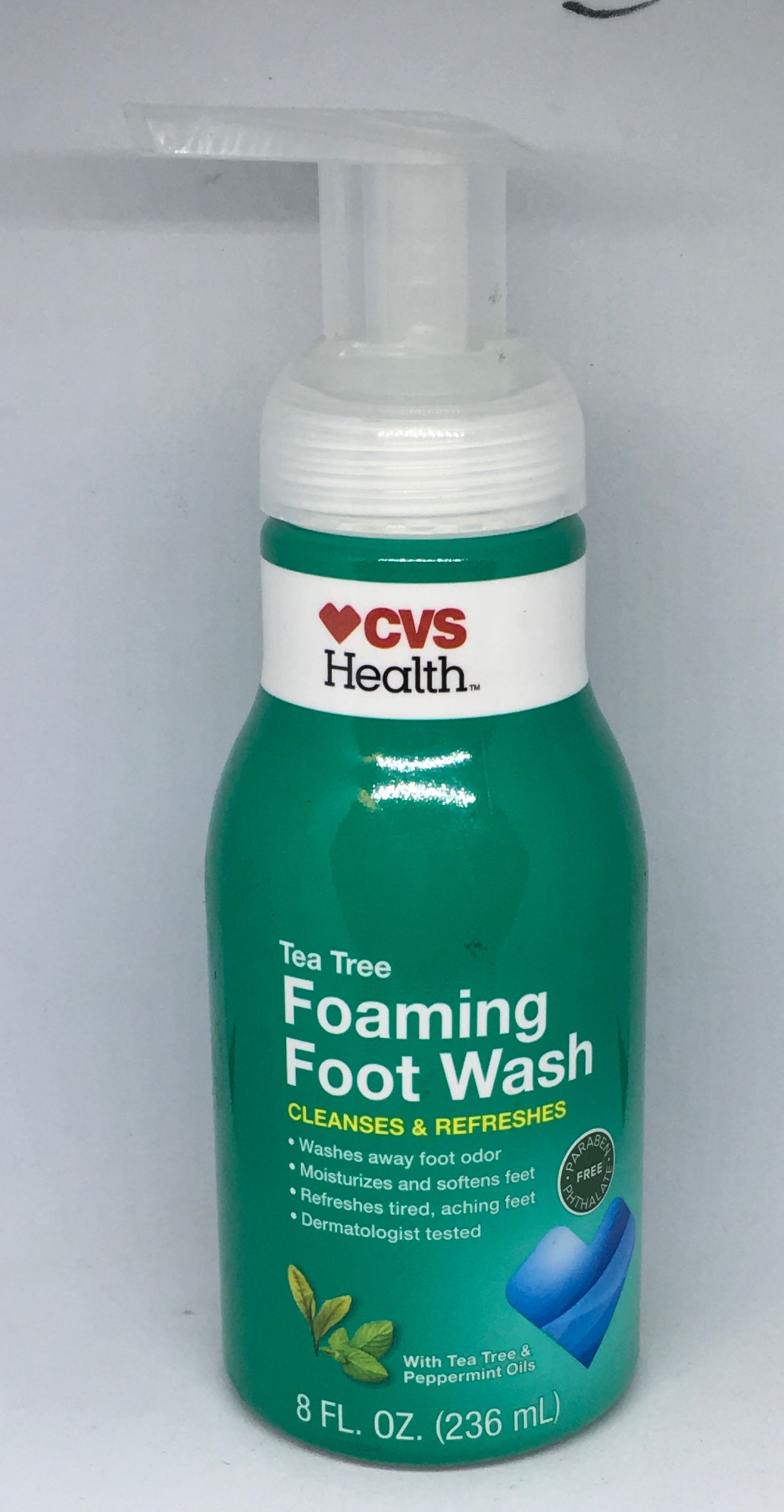 Cvs Health Tea Tree Foaming Foot Wash Cleanses And Refreshes 8 Fl
