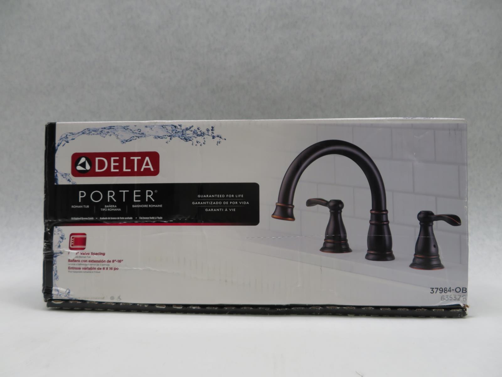 Delta Porter Roman Tub Oil Rubbed Bronze Finish 37984 Ob Open Box