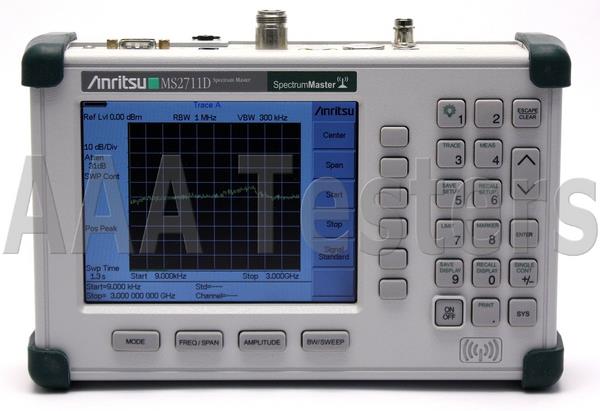 Anritsu Ms2711d Handheld Spectrum Master Analyzer W Option 3 Color Ms2711 Ebay