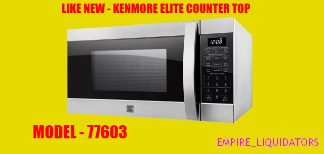 Kenmore Elite 1 5 Cu Ft Stainless Countertop Microwave W