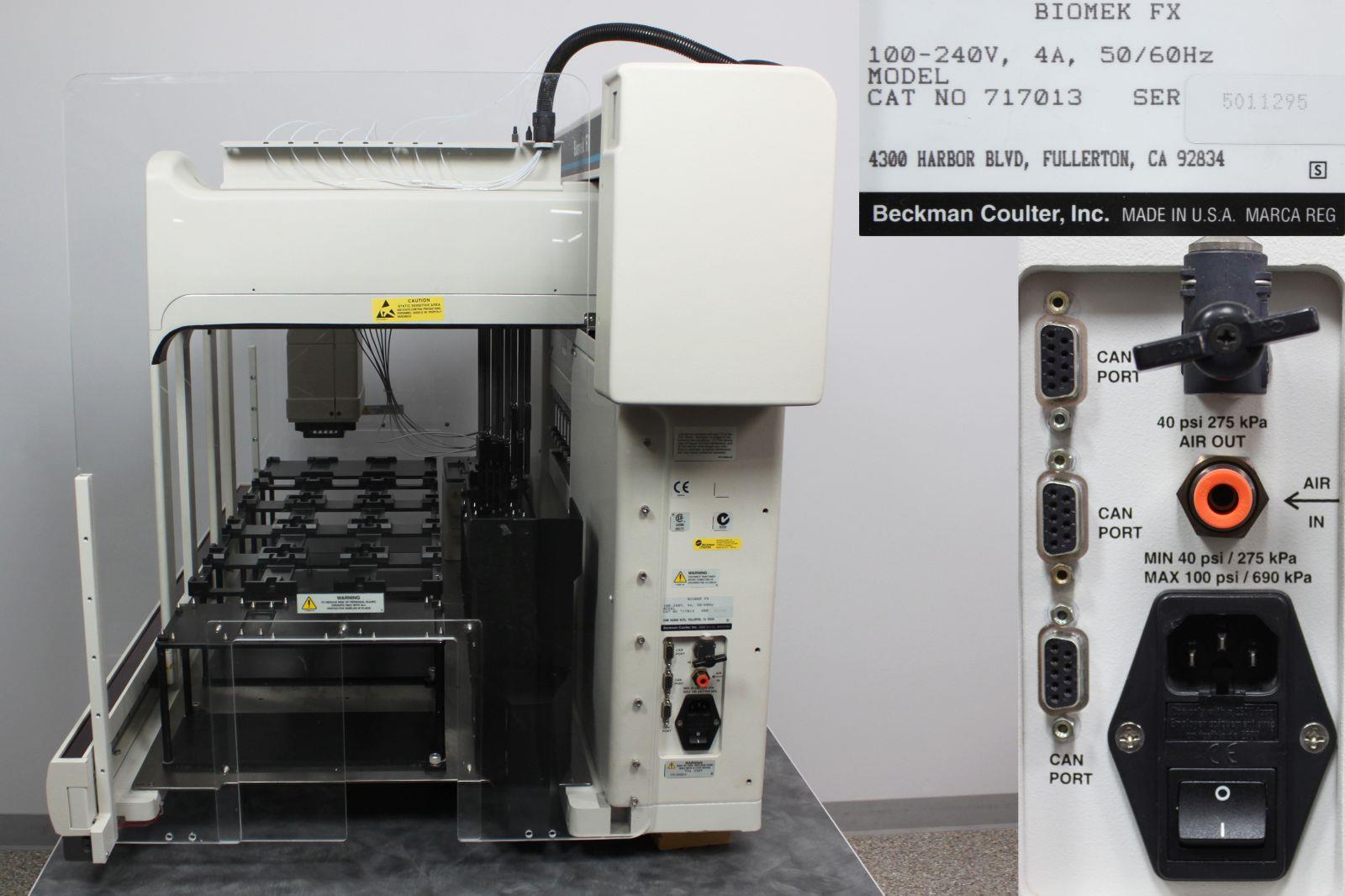 Beckman Coulter Biomek FX 717013 Automated Liquid Handling System w