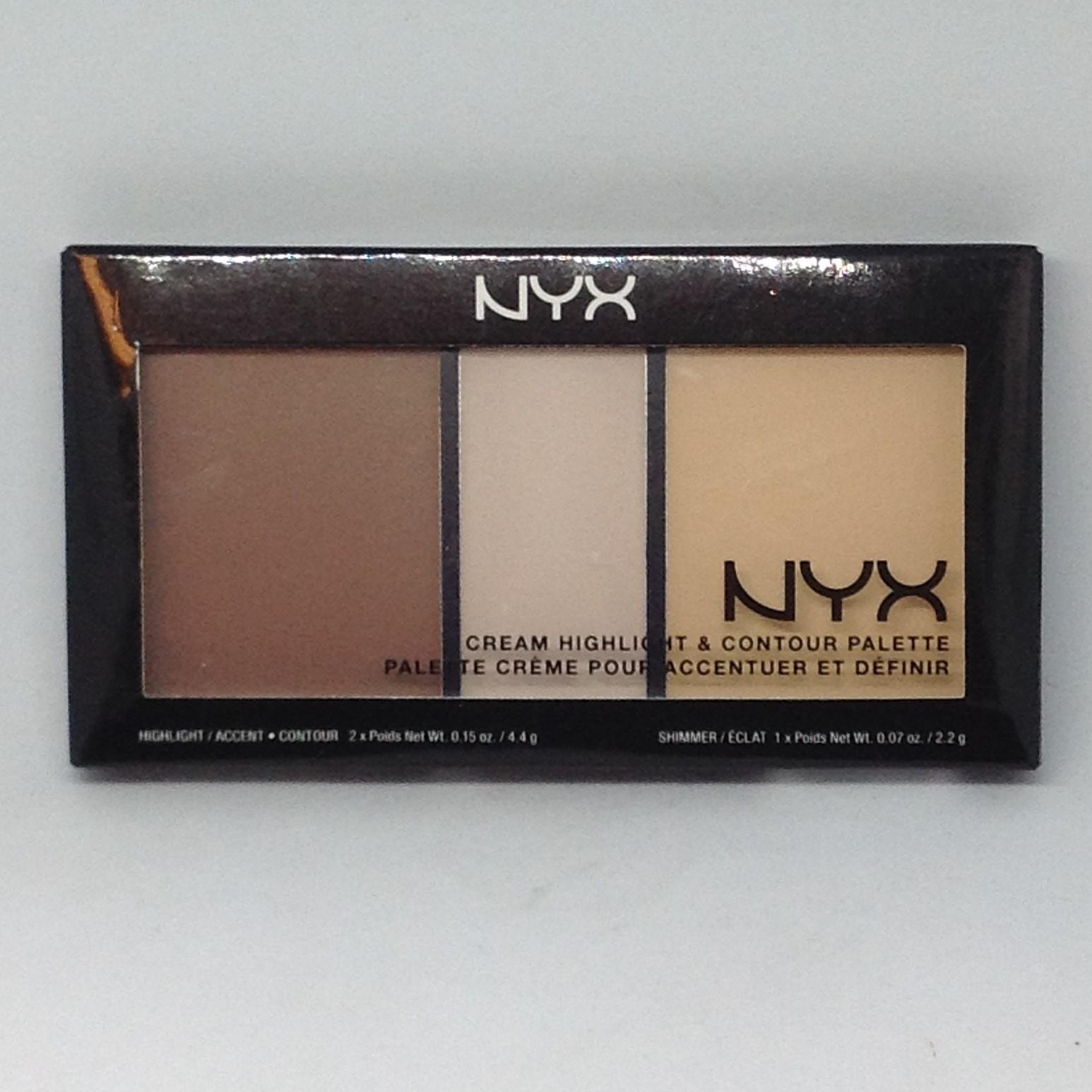 NYX Professional Cream Highlight & Contour Palette CHCP01 Light NEW