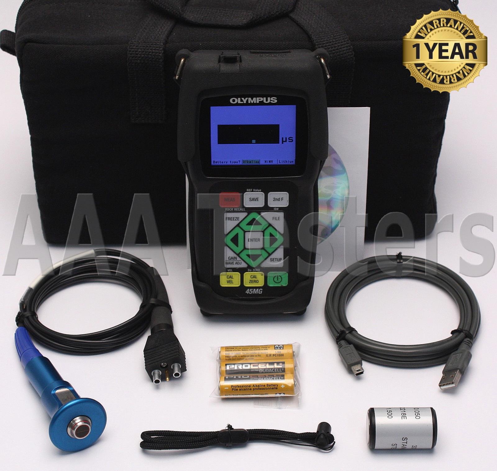 Olympus Panametrics 45MG Ultrasonic Thickness Gage w/ D7906SM