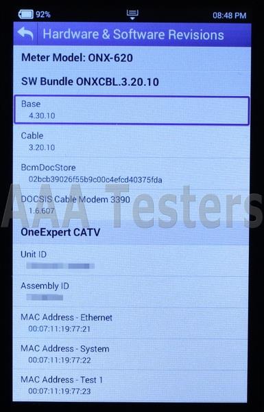 Viavi JDSU ONX-620 One Expert Docsis 3.1 CATV Tester ONX-CATV-D31 ONX