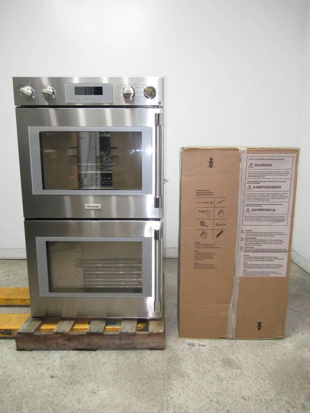 Thermador Professional Double Wall Oven+Masterpiece Cooktop POD302LW