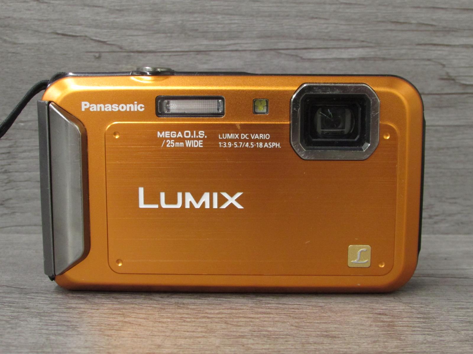 Panasonic Lumix DMC-TS20 16.1MP Digital Camera Orange Tested | EBay