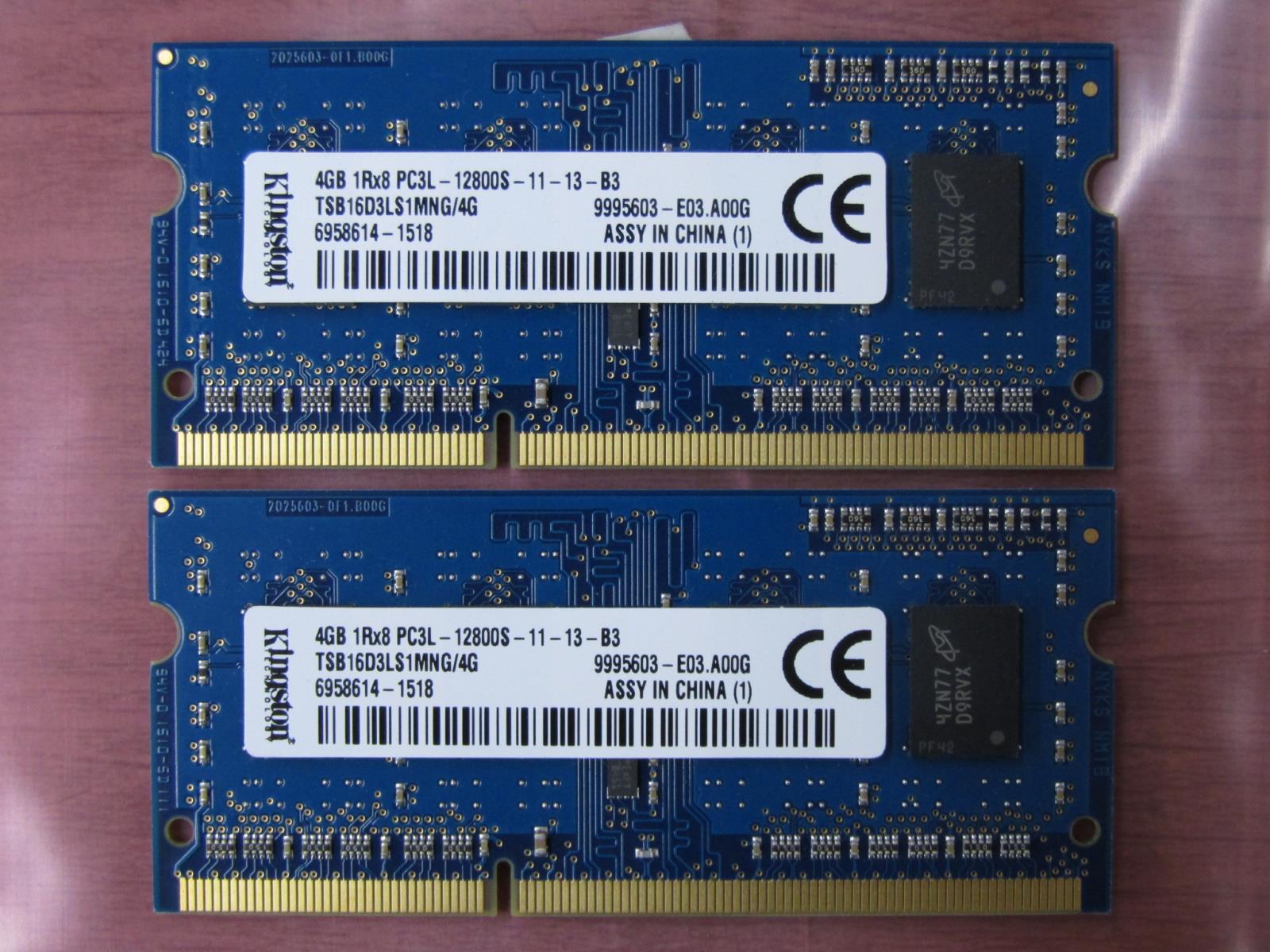 kingston 8gb pc3l 12800s ram