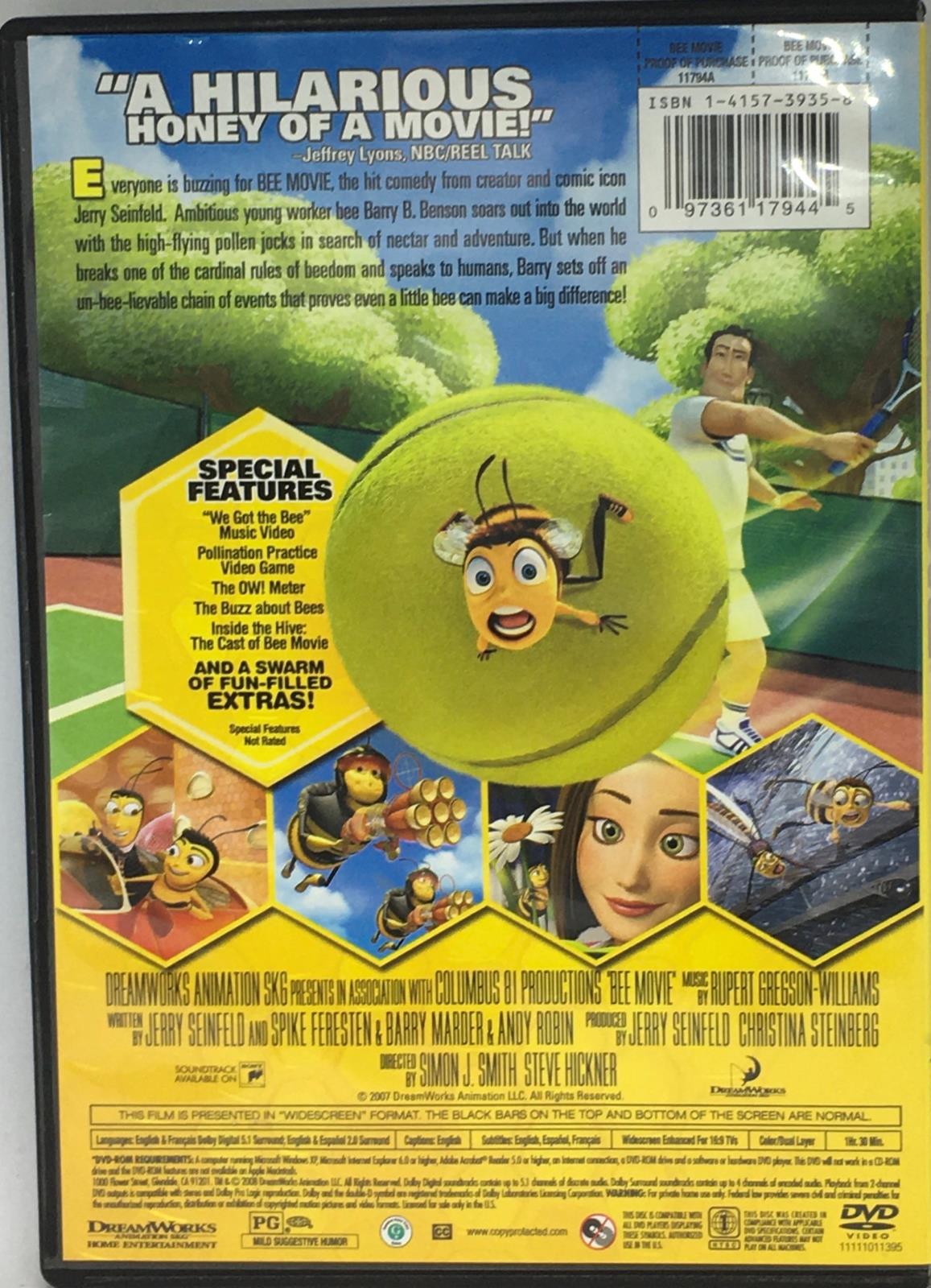 Bee Movie (DVD, 2008, Widescreen) 97361179445 | eBay