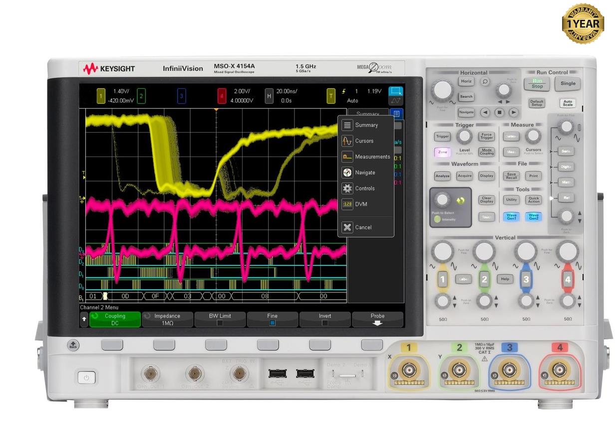 Agilent Keysight InfiniiVision MSOX4154A 1.5GHz Mixed Signal