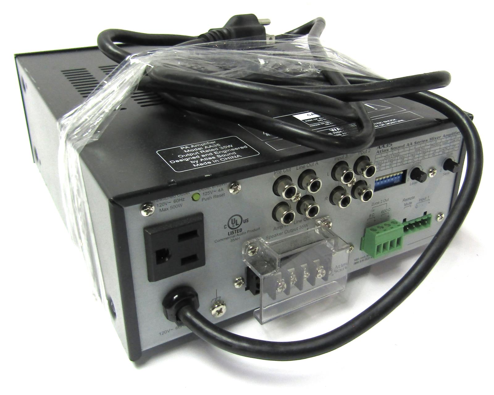 Atlas Sound AA35 Mixer Amplifier AA Series eBay