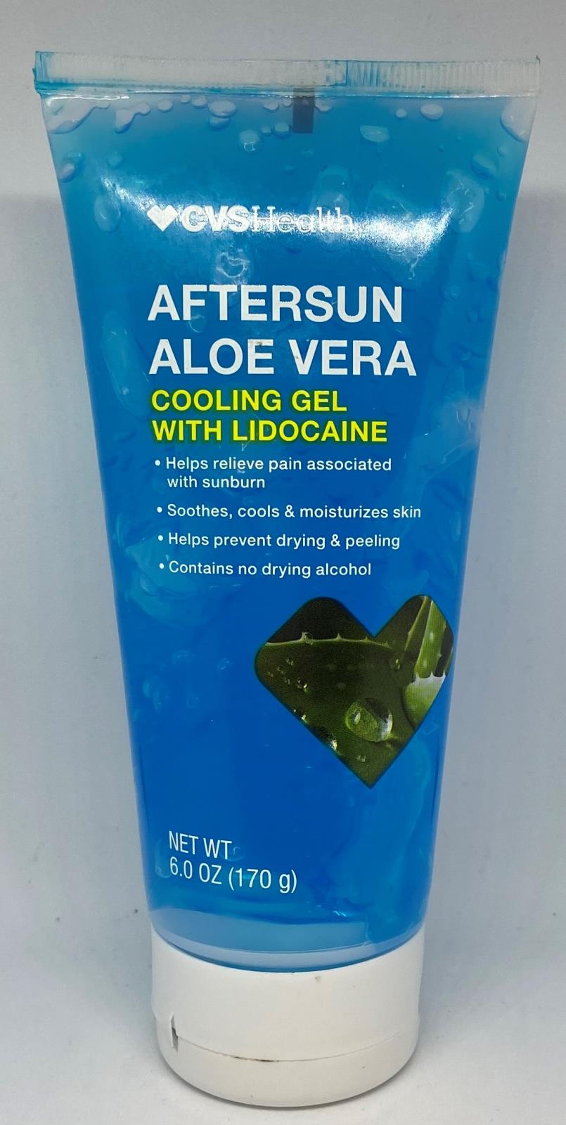 New CVS Health Aftersun Aloe Vera (Cooling Gel with Lidocaine) 6oz