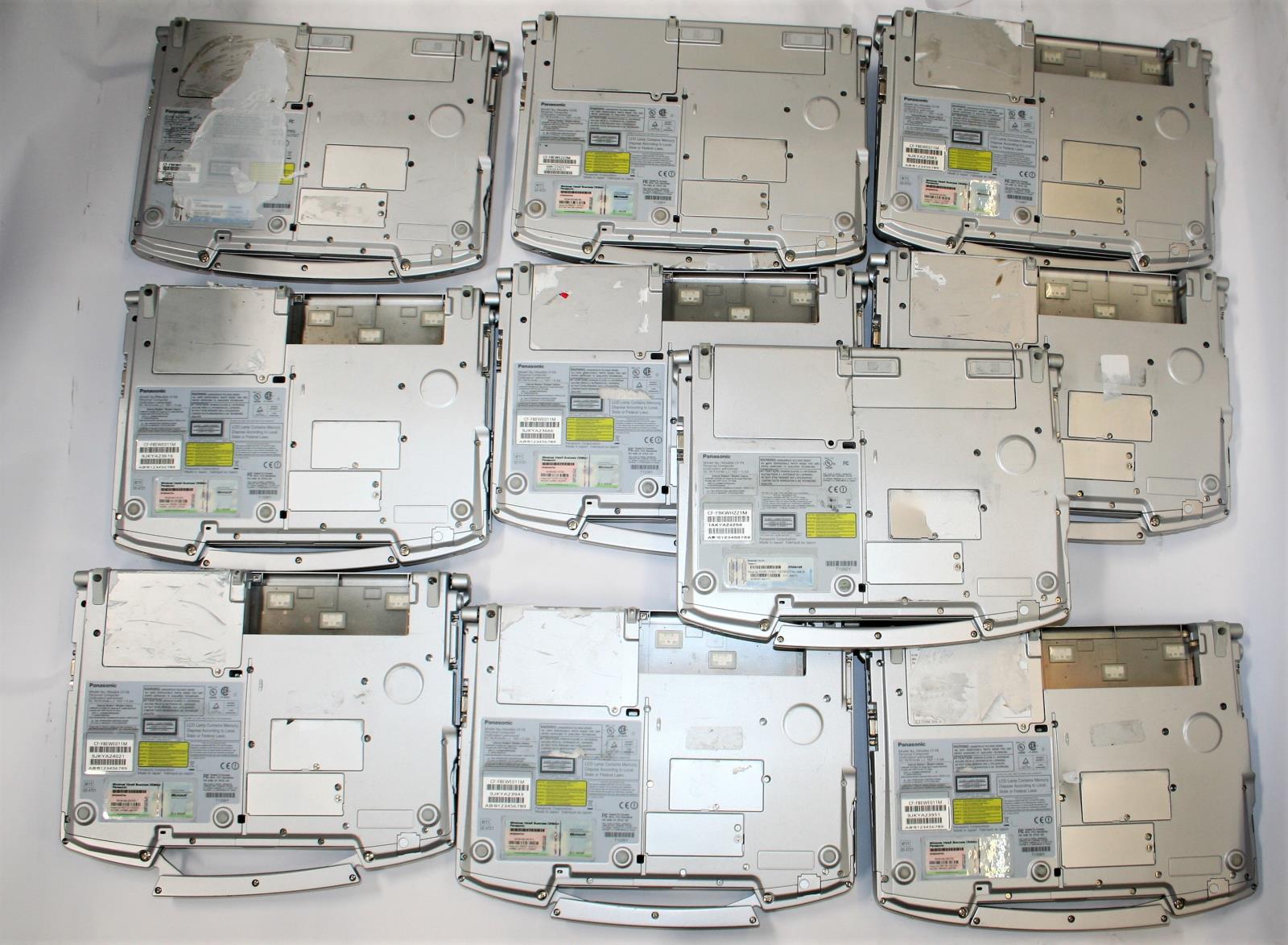 10x Lot Panasonic Toughbook CF-F8 CF-F9 Intel i5 Core 2 