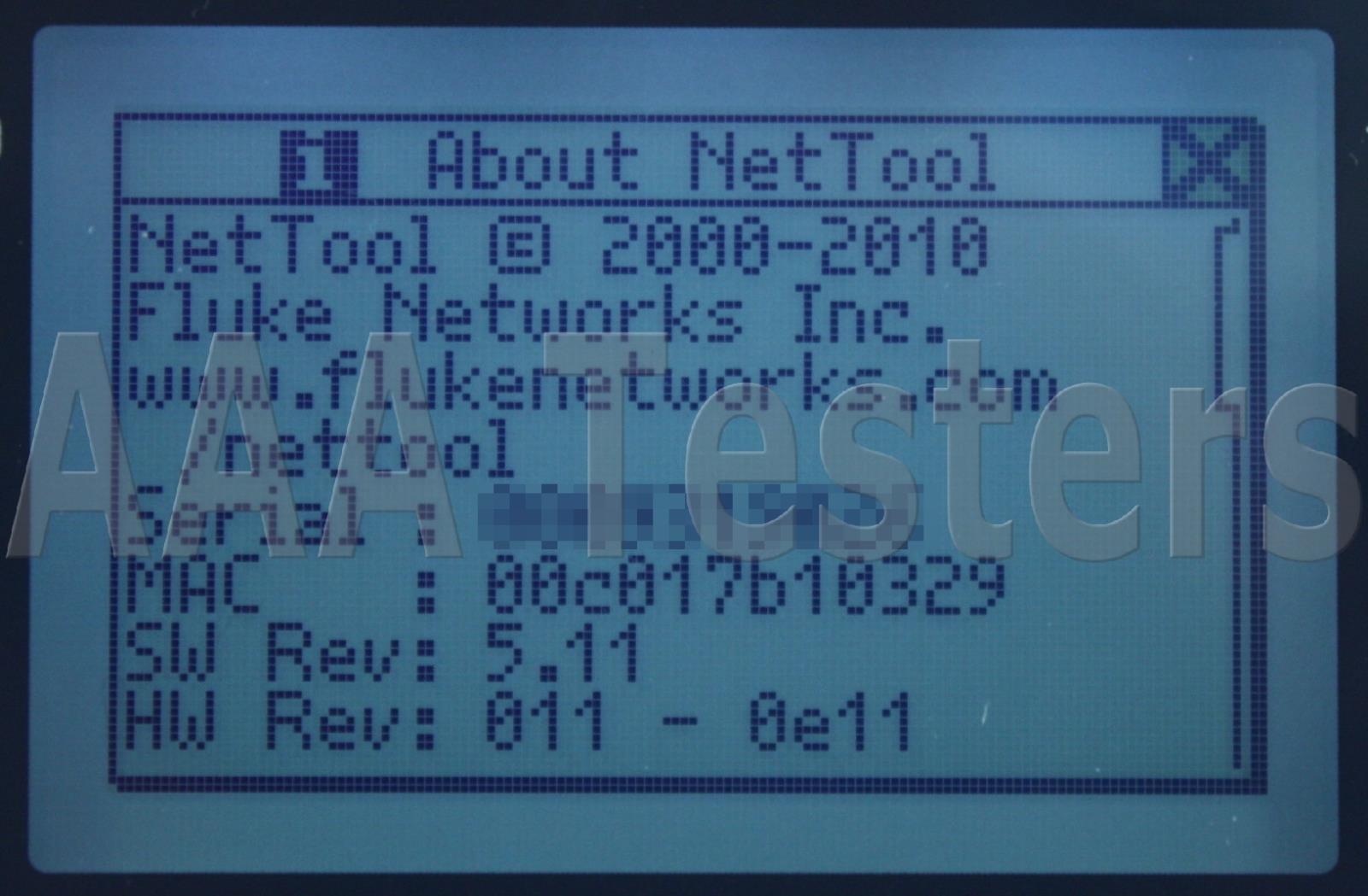 Fluke Networks NetTool 10/100/1000 Series II Inline Network Tester w