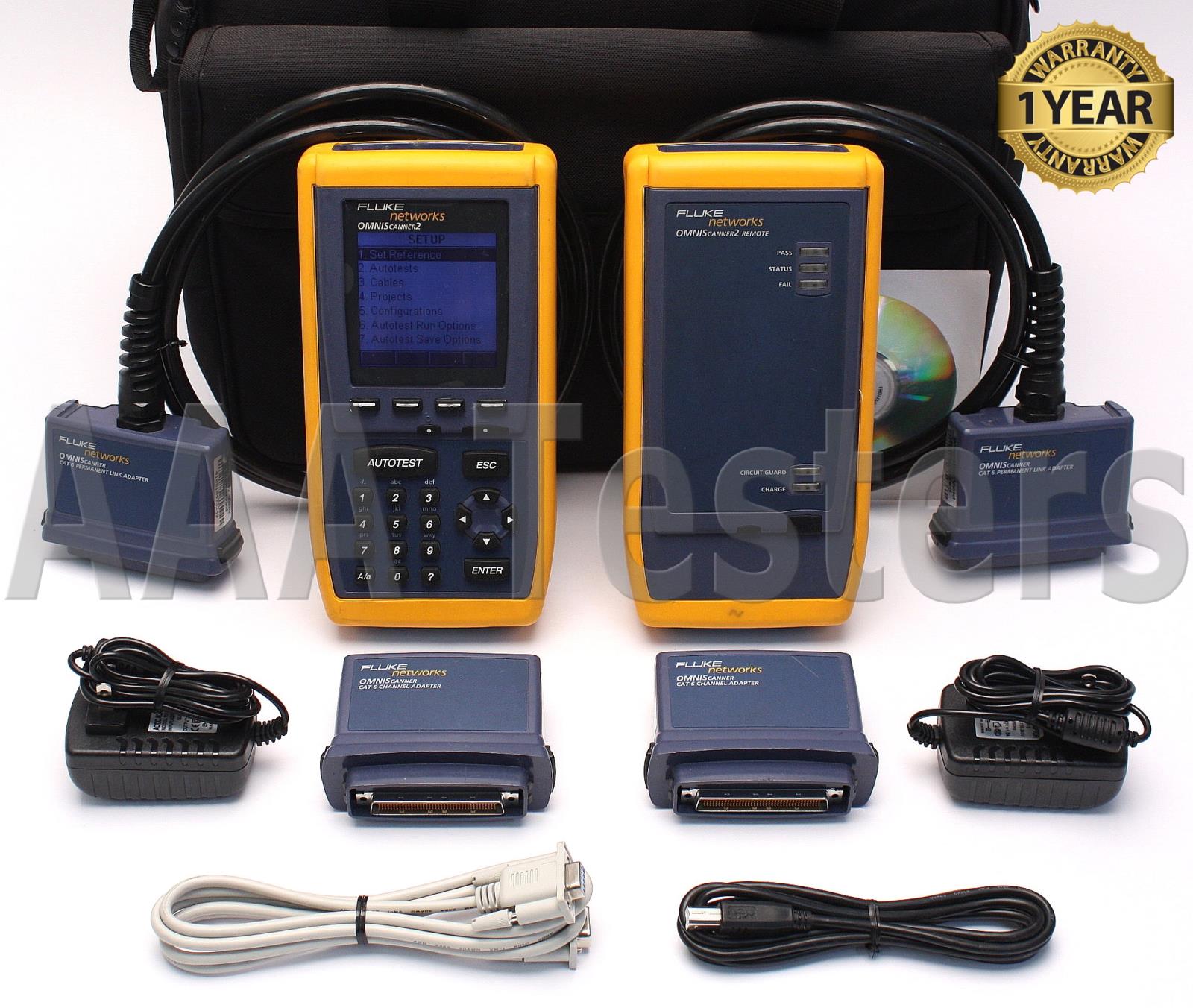 Fluke Networks OMNIScanner 2 Cat5 Cat5e Cat6 Certifier Tester Cable