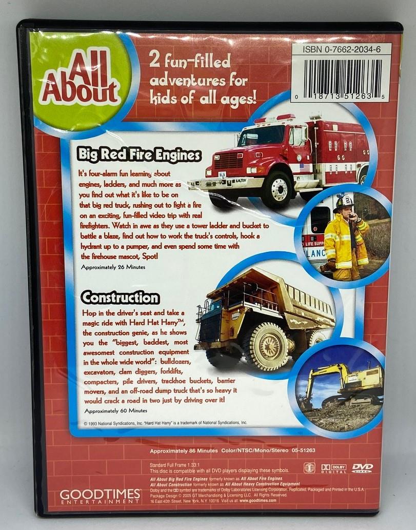 All About -Big Red Fire Engines (DVD, 2005) 18713512635| eBay