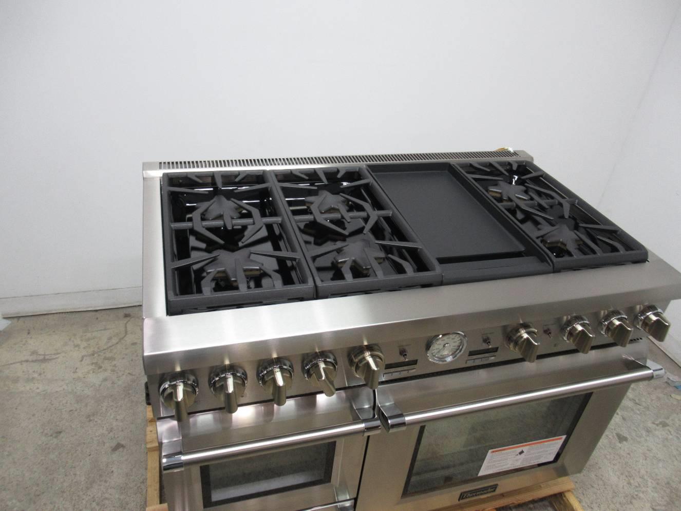 Thermador Pro Grand 48 Ss 6 Star Burners Pro Style Dual Fuel Range