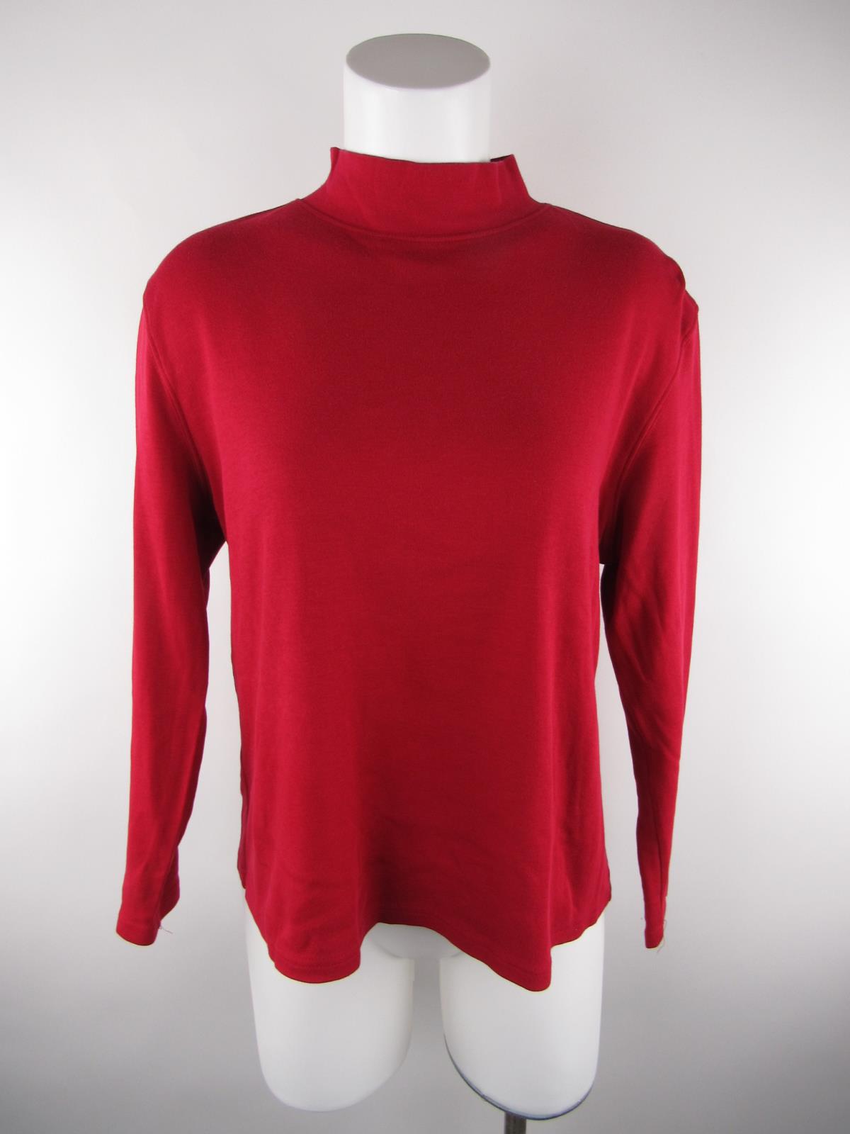 red turtleneck t shirt