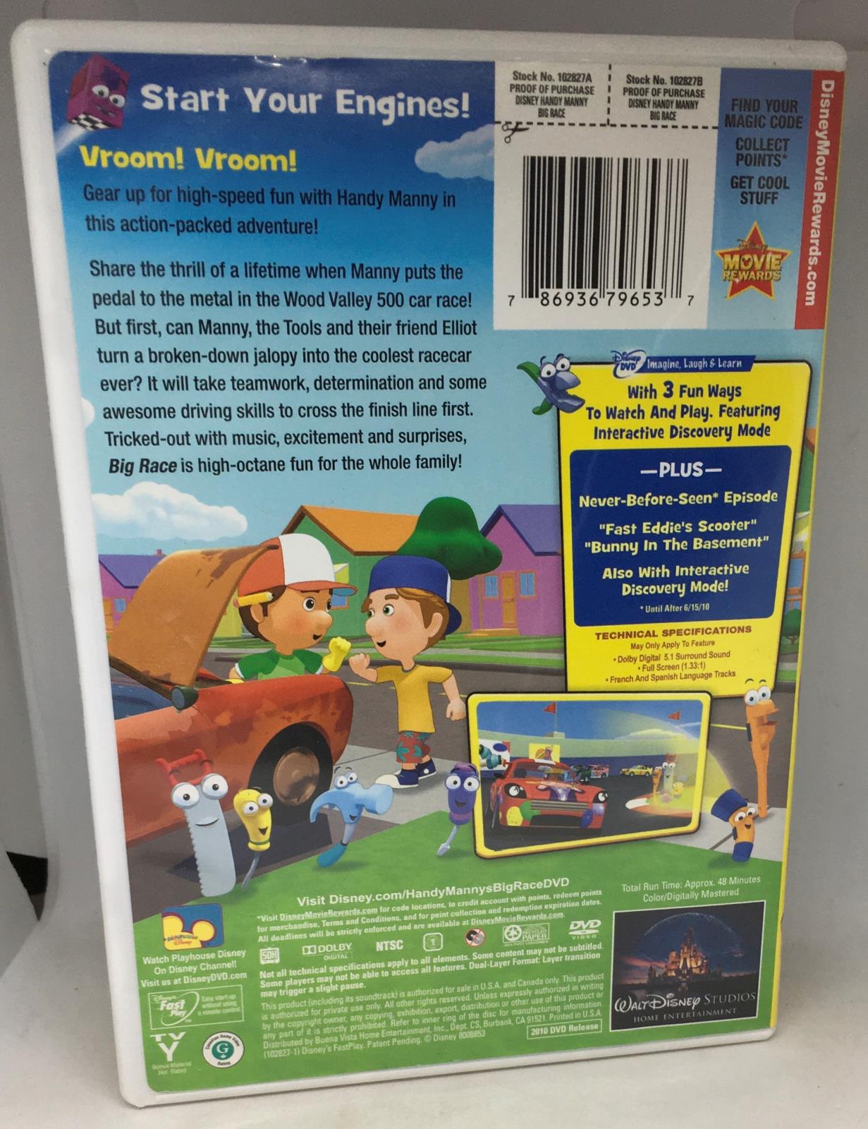 Handy Manny: Big Race (dvd, 2010) 786936796537 