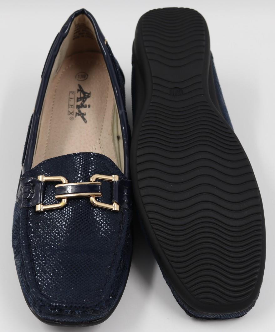 Air Flex Womens Casual Dress Memory Foam Navy Ramona