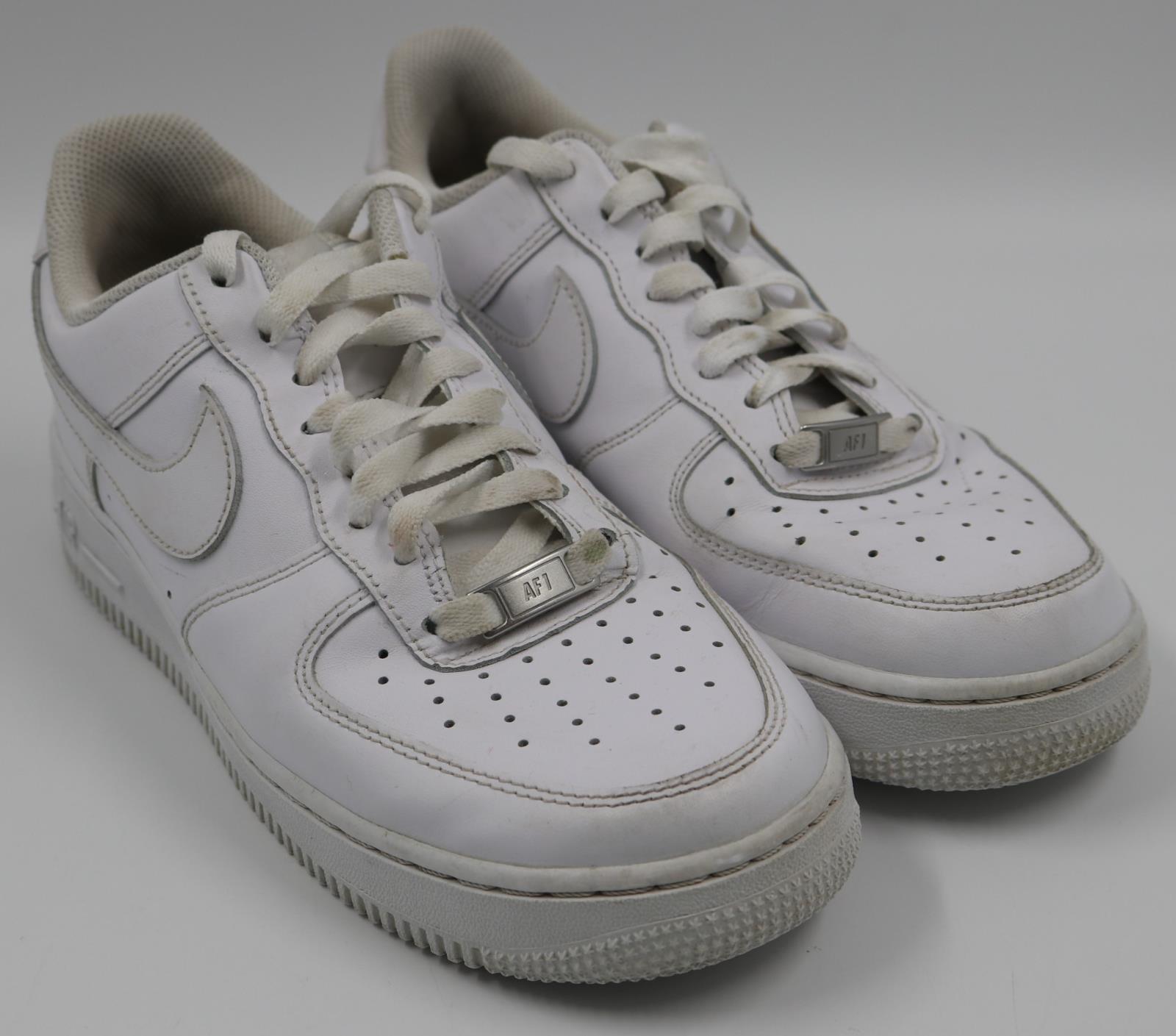 Nike Air Force 1 Womens Casual Athletic White Sneakers Shoes Size 9