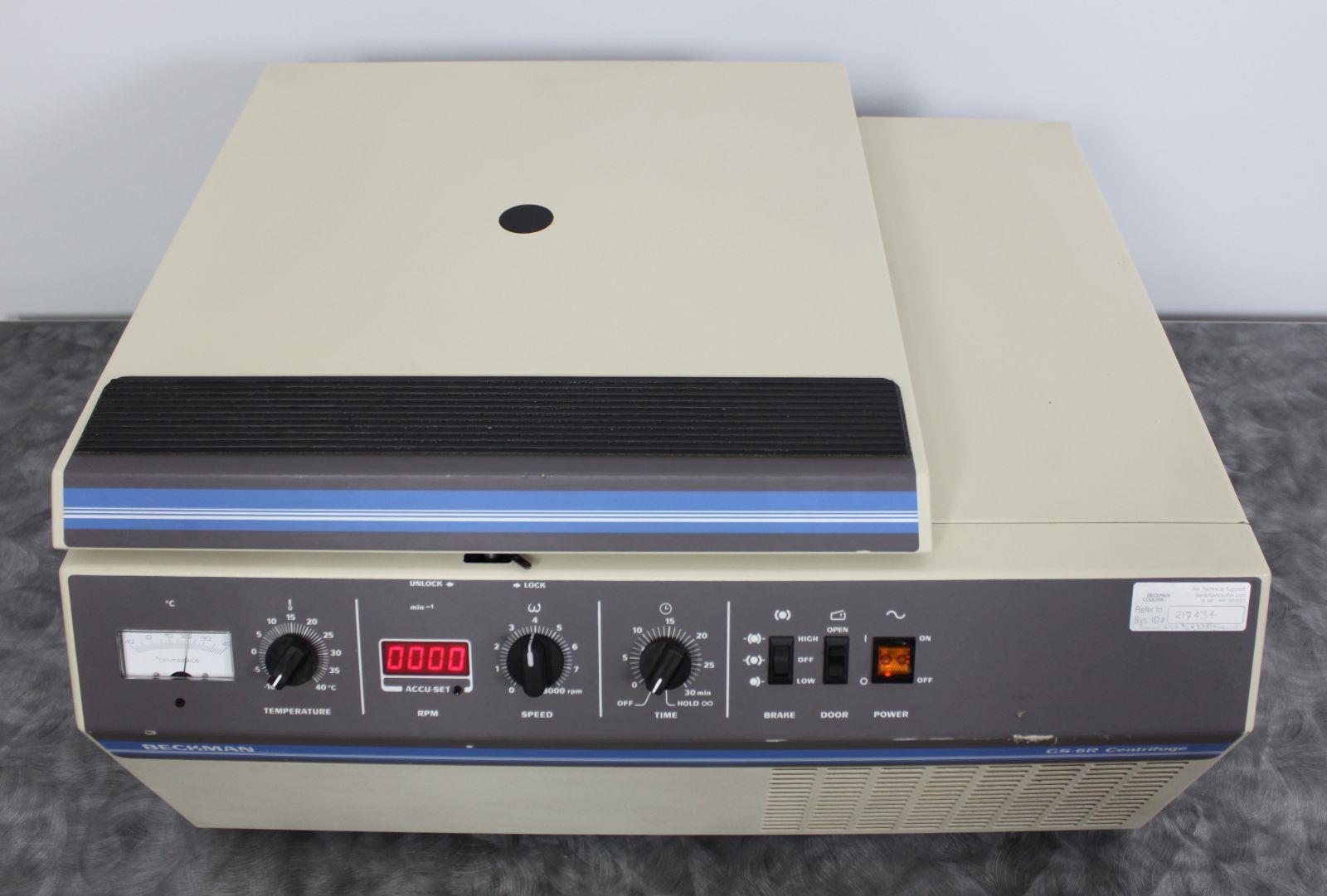 Beckman GS-6R Refrigerated Benchtop Centrifuge w/ GH-3.8 Rotor ...