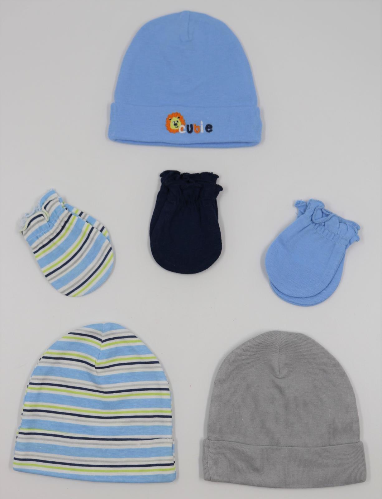 baby boy mittens and hat