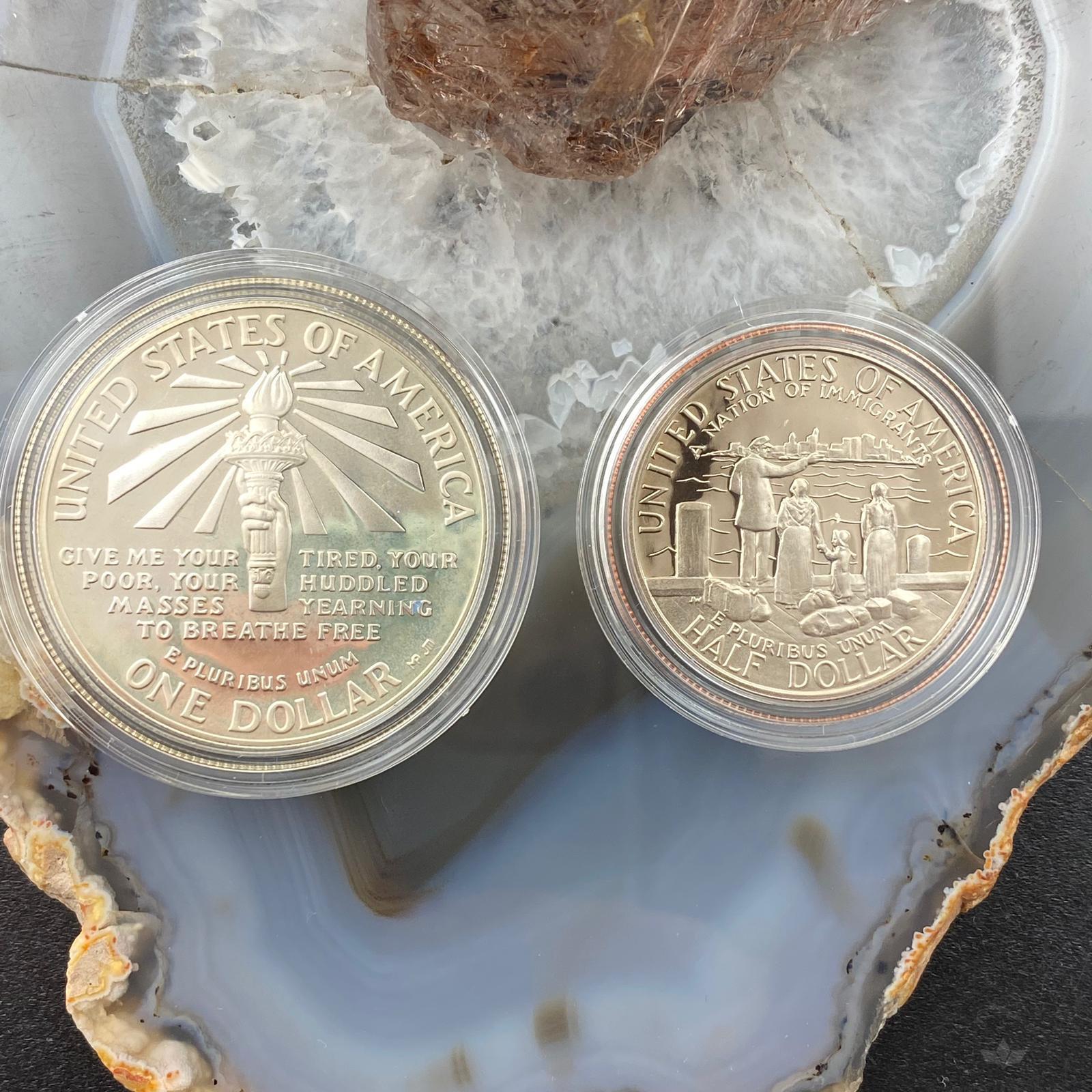 1986 ellis island liberty coin proof set value