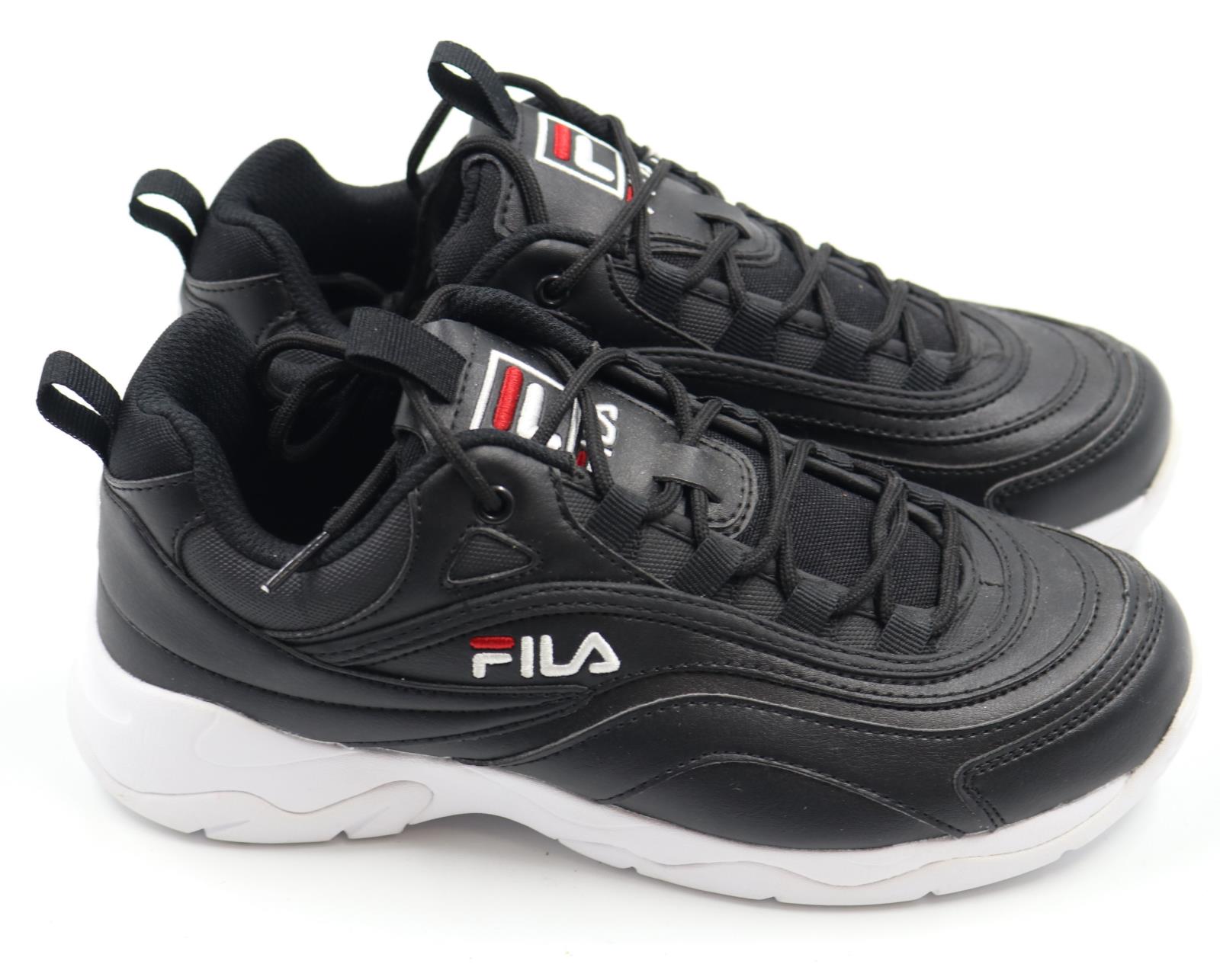 girls fila trainers black