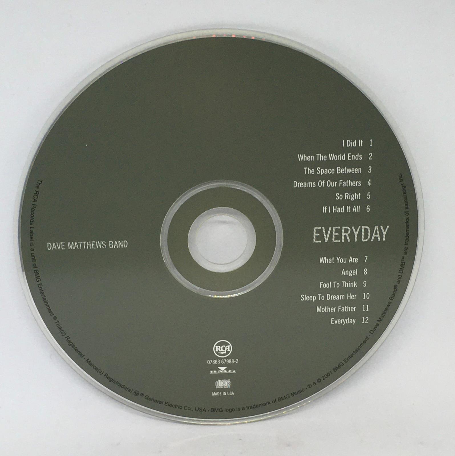 Dave Matthews Band Everyday (2001, RCA) CD 78636798820 | eBay