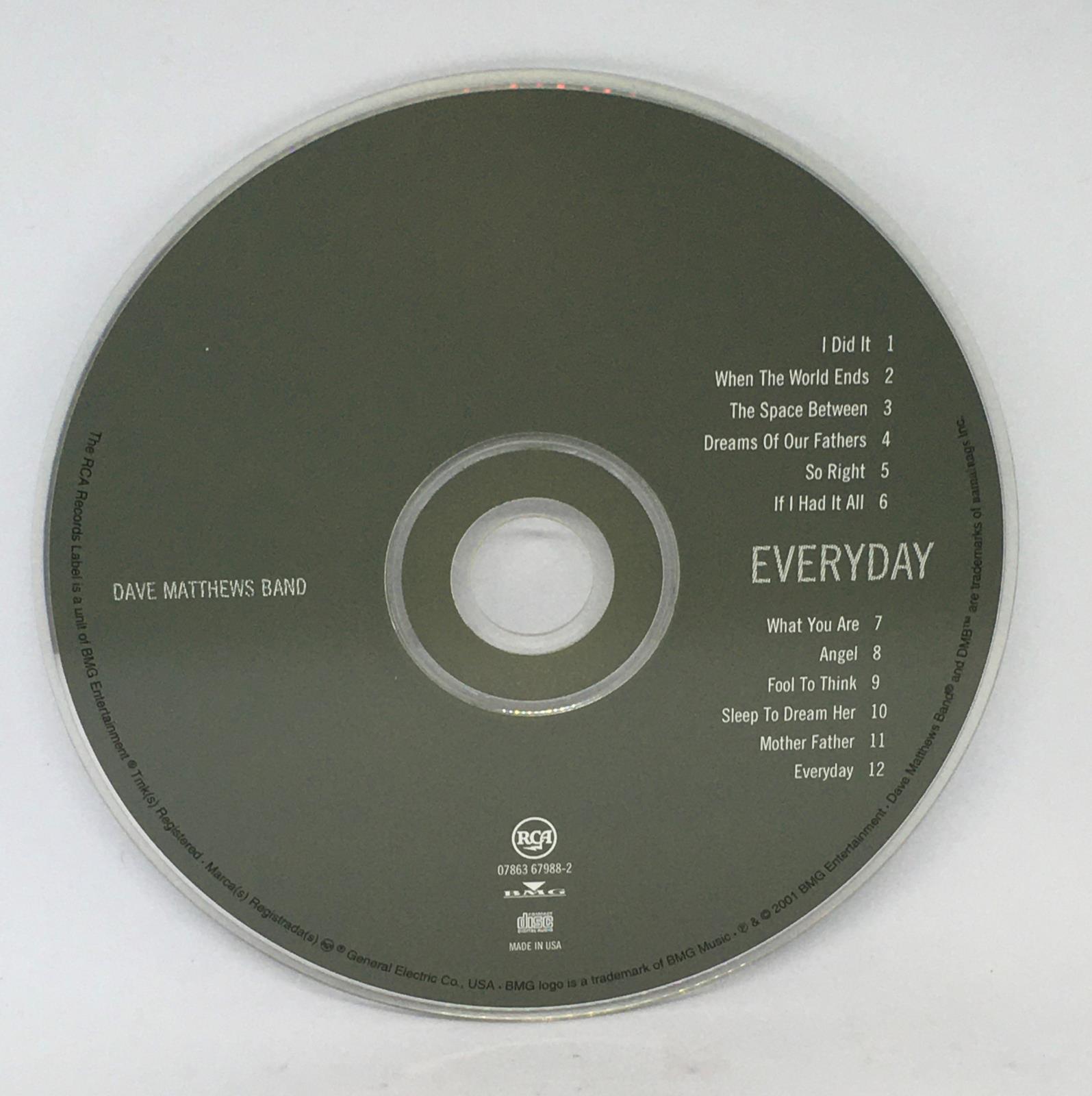 Dave Matthews Band Everyday (2001, RCA) CD 78636798820 eBay