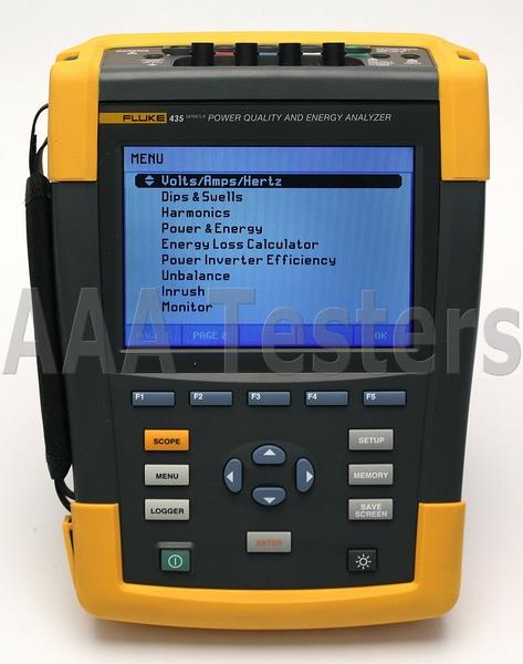 Fluke 435 Series II 2 Three Phase Power Quality Analyzer Meter w