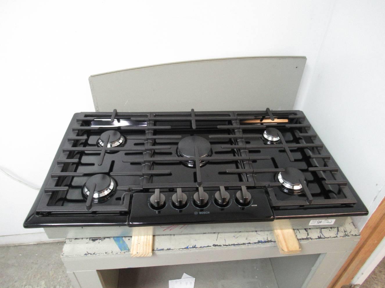 Bosch 800 Series 36" BLK Indicator Lights 5 Sealed Burners Gas Cooktop