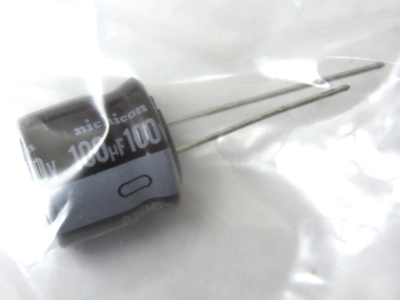 M NEW Lot of 100 Radial UEP1J101MHD Nichicon Capacitors 100uf 63v BP EP