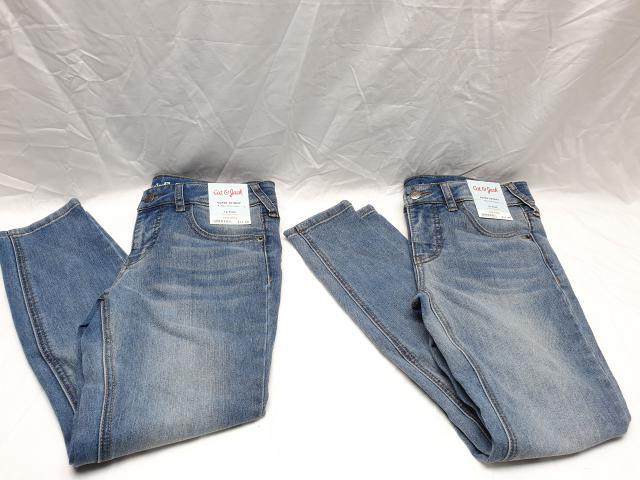 jeans with cats on knees