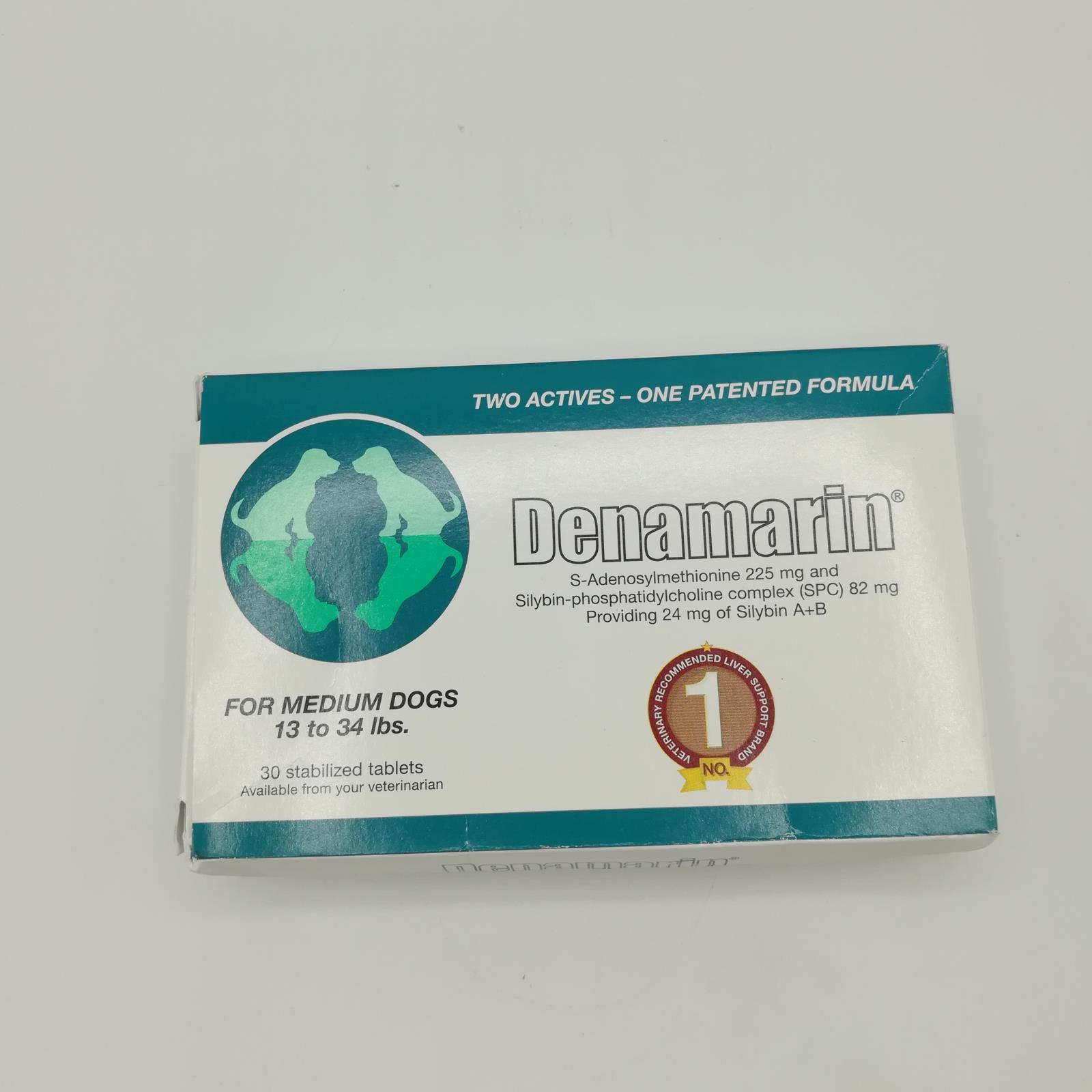 Nutramax Denamarin 30 stabilized Tablets for medium dogs , exp 02/2023