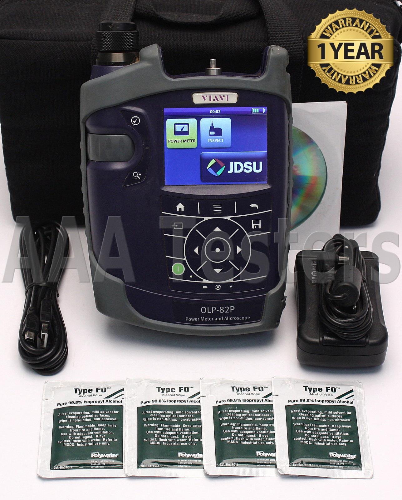 Viavi JDSU OLP82P SM MM Power Meter Fiber Inspection Kit OLP 82P eBay
