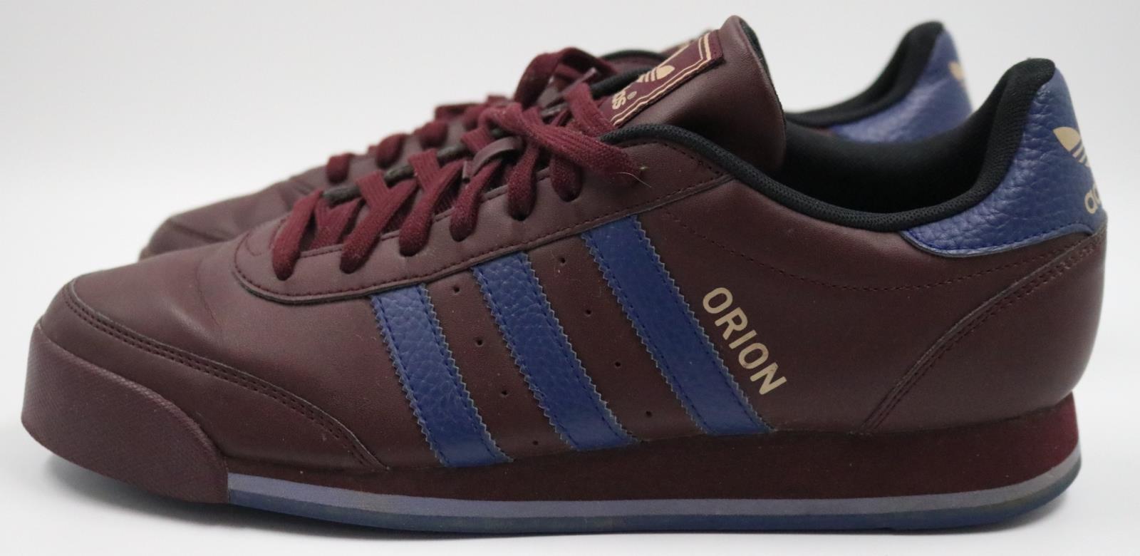 Adidas Orion Mens Burgundy Blue Low Top Casual Fashion Sneakers Shoes Size 12 | eBay