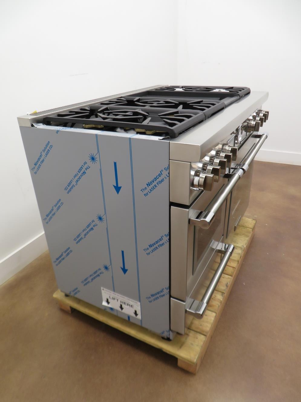 Thermador 48" Pro Grand Stainless Steel Home Connect Dual Fuel Range