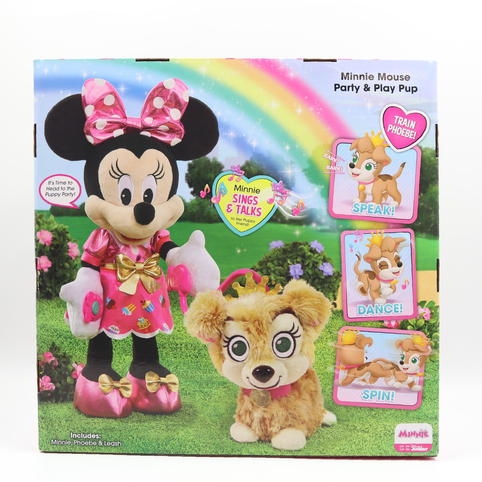 minnie mouse dog walking toy
