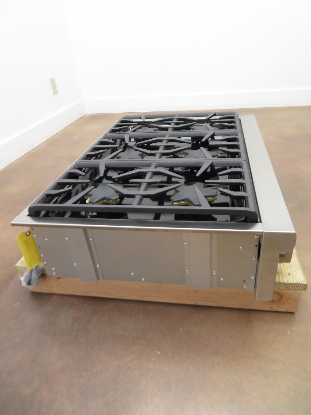 Thermador 36" Precision simmering 6 Star Burner Stainless Gas Rangetop PCG366W eBay