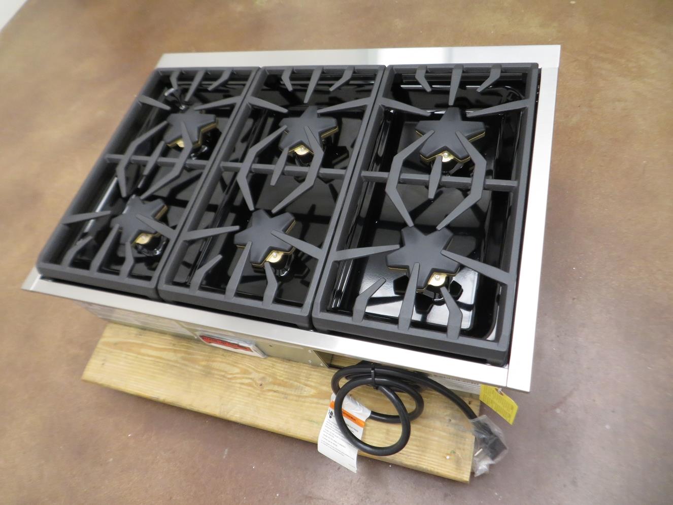 Thermador 36" Precision simmering 6 Star Burner Stainless Gas Rangetop