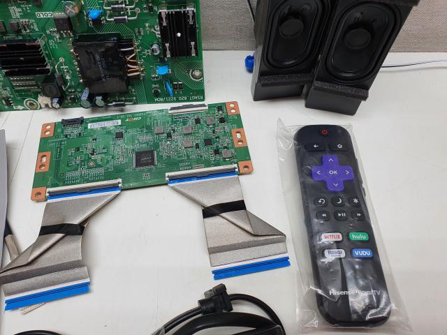 58" TV HISENSE PARTS MAIN BOARDS CABLES SPEAKERS POWER CORD REMOTE