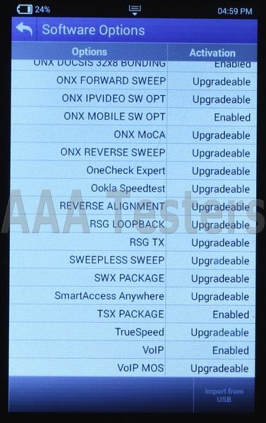 Viavi JDSU ONX-620 One Expert Docsis 3.1 CATV Tester ONX-CATV-D31-4285