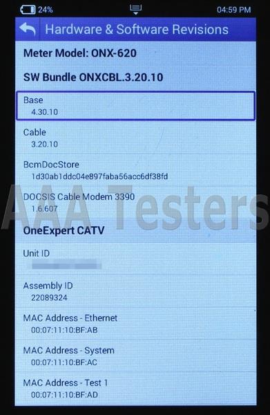 Viavi JDSU ONX-620 One Expert Docsis 3.1 CATV Tester ONX-CATV-D31-4285