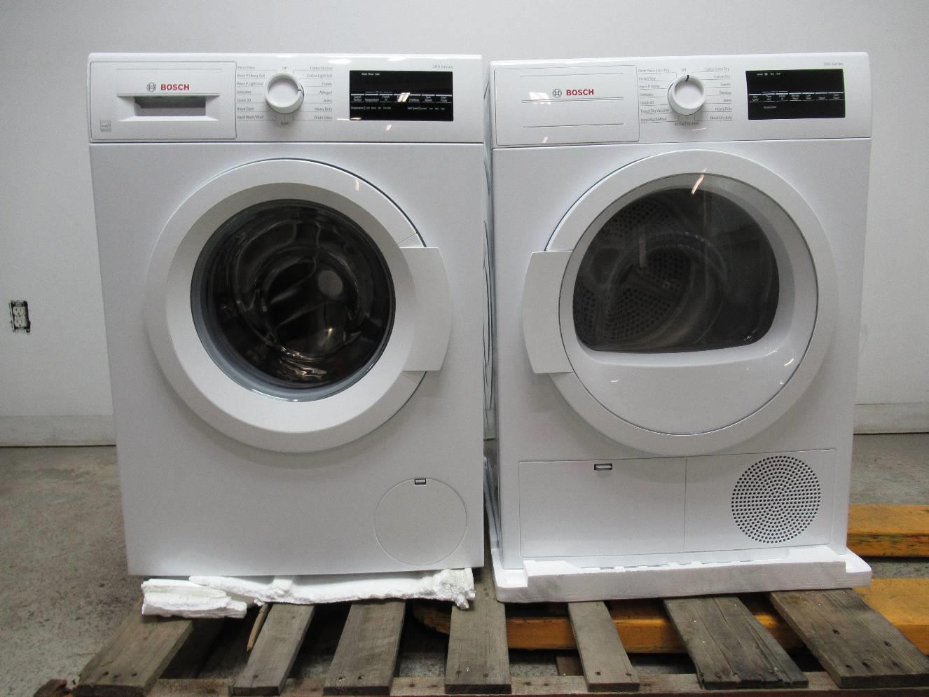 Bosch 300 Series Front Load Washer & Ventless Dryer set WAT28400UC