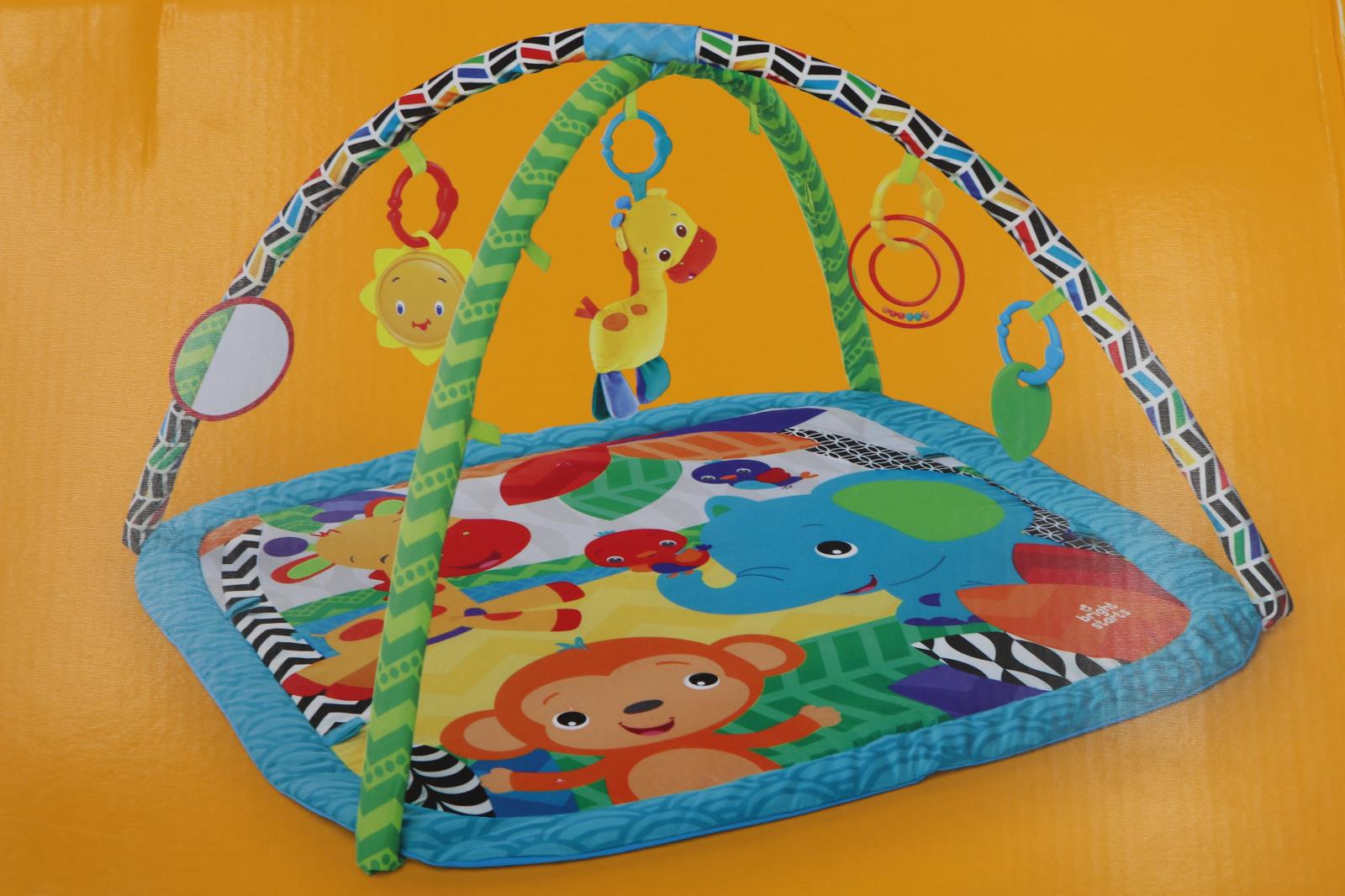 Bright Starts Zippy Zoo Activity Gym Mat 0+ Months Infant Baby Musical ...