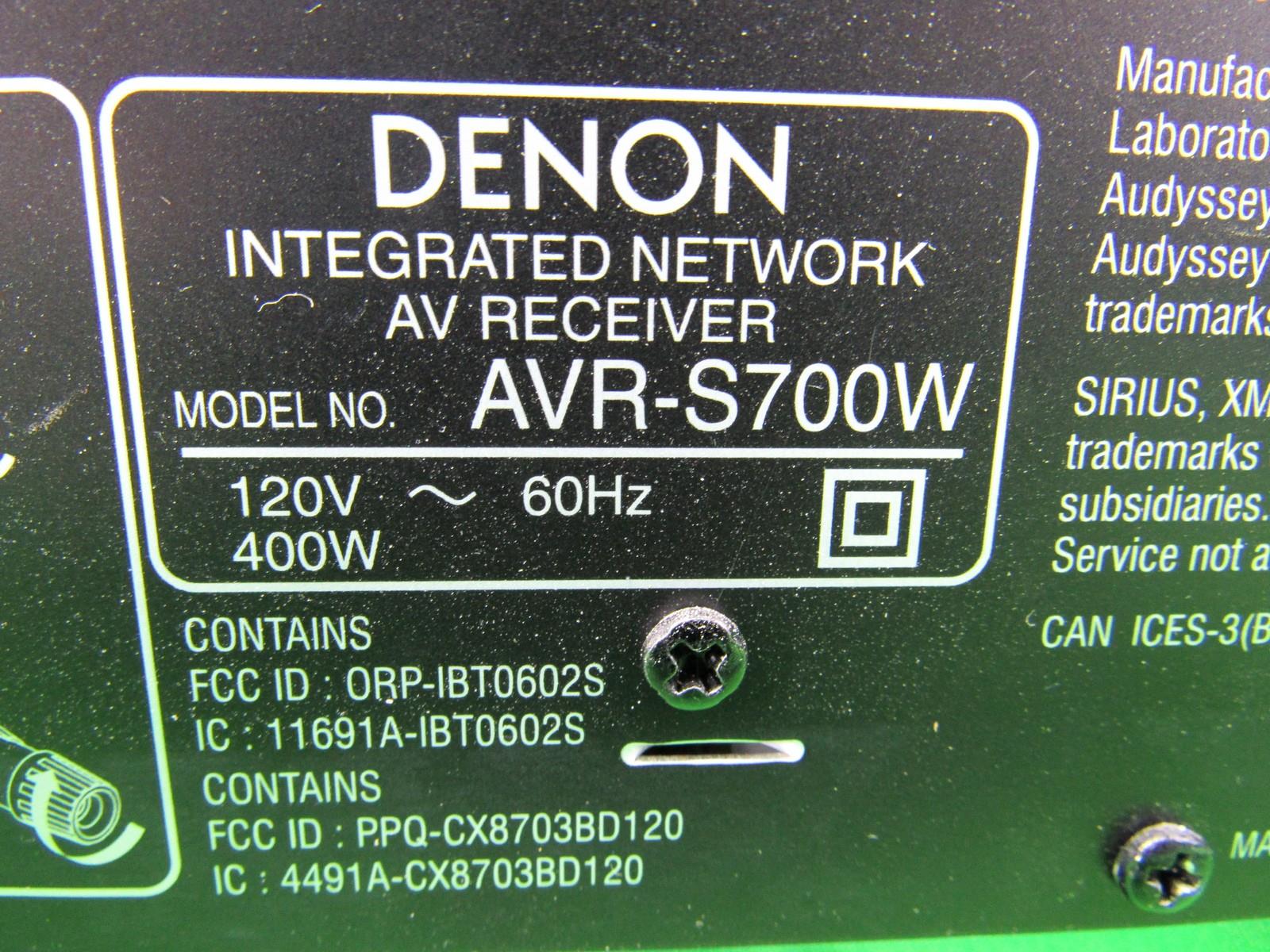 Denon AVR-S700W 7.2 Channel Receiver - Parts No Display | eBay
