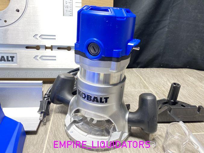 COMPLETE KOBALT 1/4" & 1/2" FIXED CORDED ROUTER WITH TABLE K11RTA03