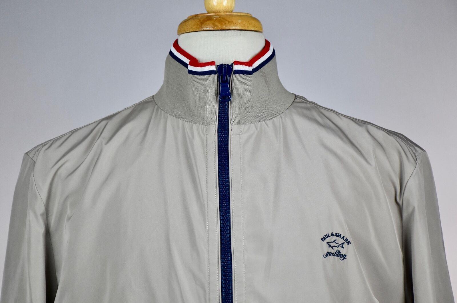 PAUL & SHARK Yachting Club Mens Polyester Khaki Jacket Size L NEW BIN12 ...