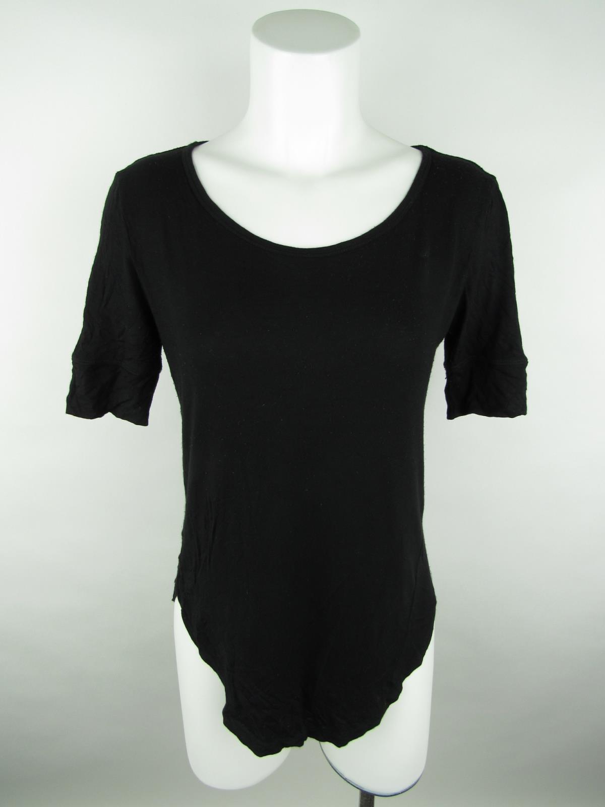 curved hem t shirt h&m